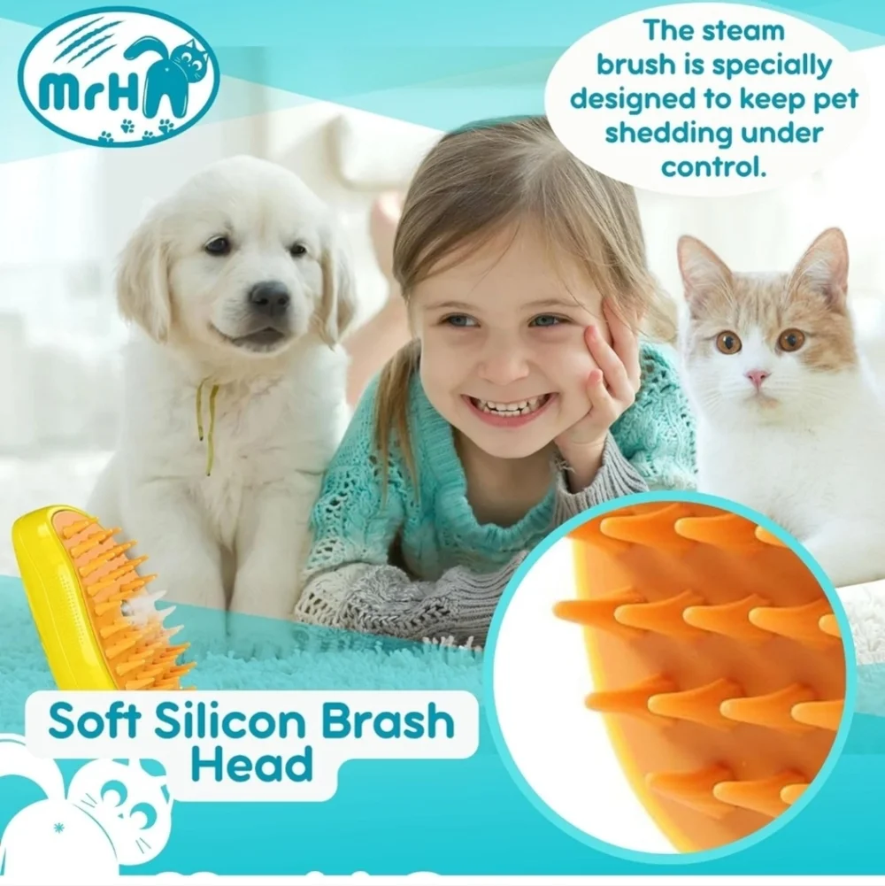 Steam Pet Brush 3 in 1